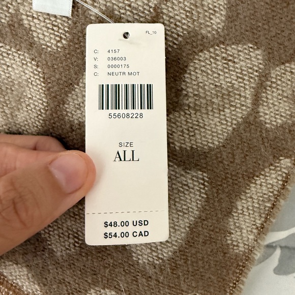 New Anthropologie Leopard Animal Print Blanket Scarf NWT - Picture 3 of 4